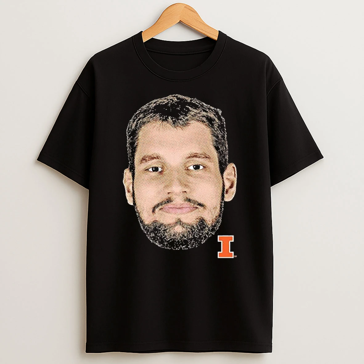 Tomislav Ivisic Portrait Head Illinois Fighting Illini Shirts