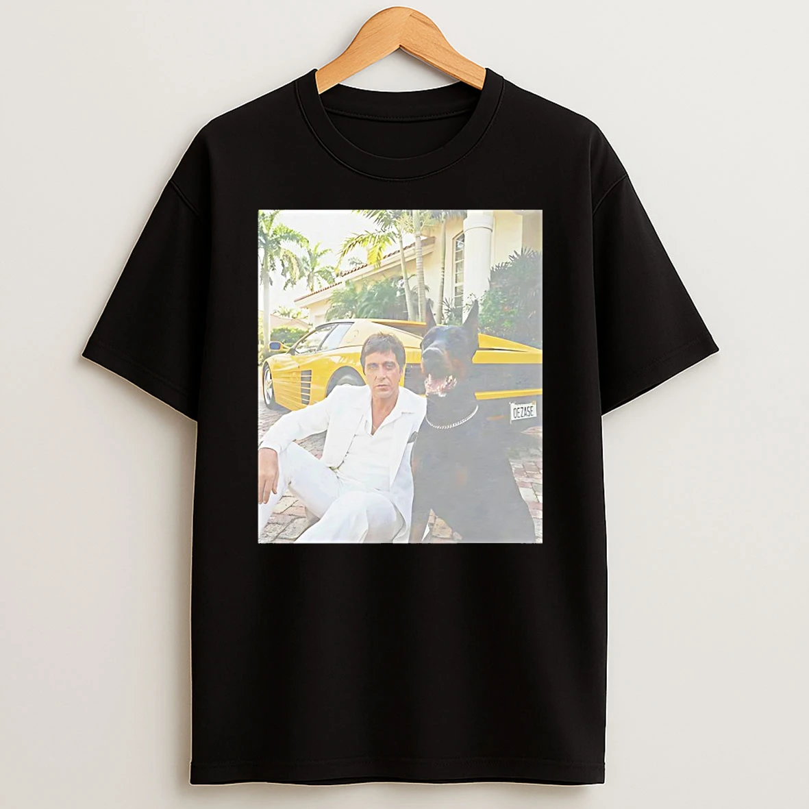 Tony Montana His Dog Tribute To Scarface Shirts