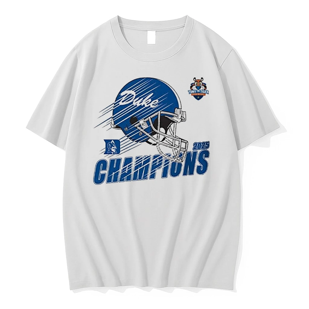Tony The Tiger Sun Bowl Champions Duke Blue Devils Football Claim 2025 Shirts