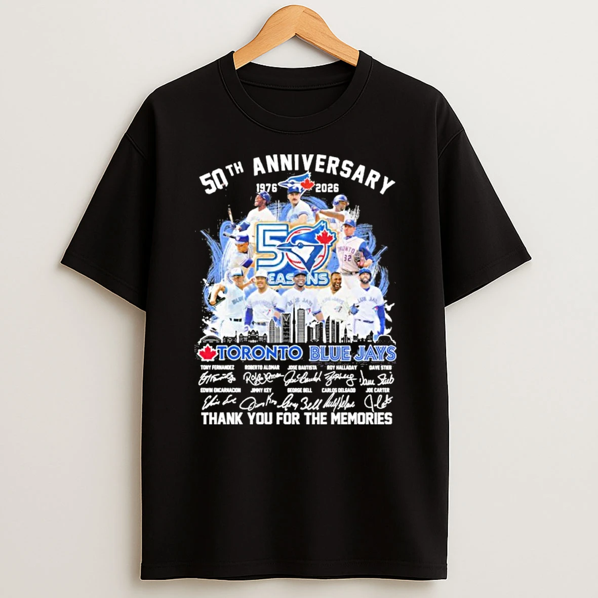 Toronto Blue Jays Team 50th Anniversary 1976 2026 Shirts