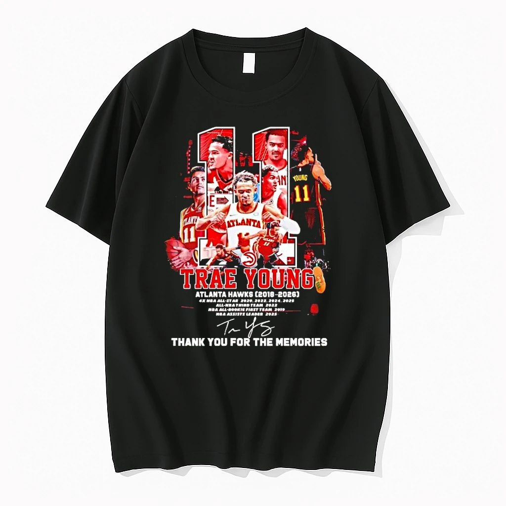 Trae Young 2018 2026 Atlanta Hawks Thank You For The Memories Shirts