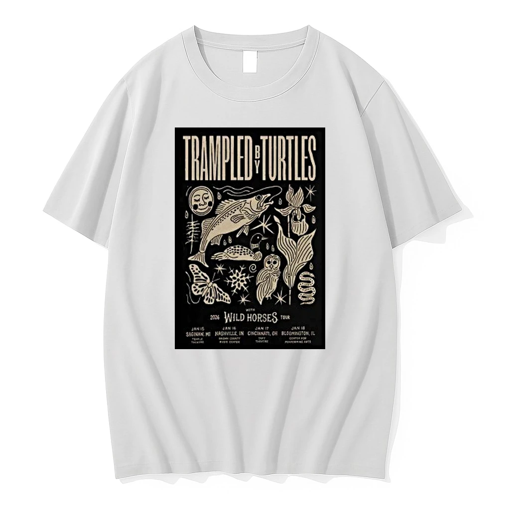 Trampled By Turtles With Wild Horses Jan 15 2026 Saginaw Wi Shirts