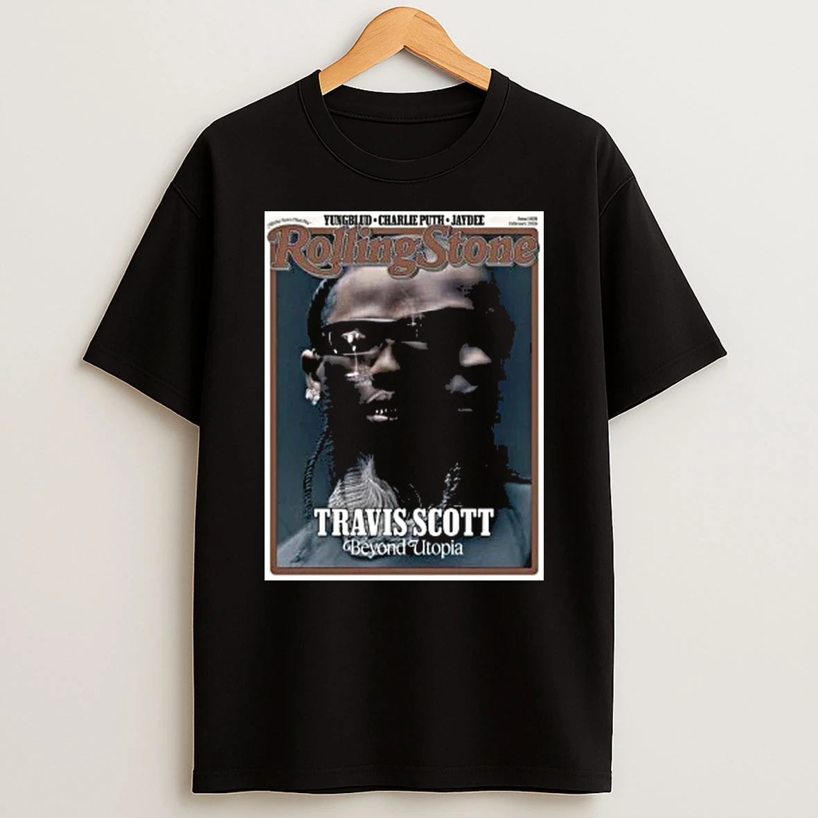 Travis Scott Graces The Cover Of Rolling Stone Magazine Beyond Utopia Issue 1408 February 2026 Shirts