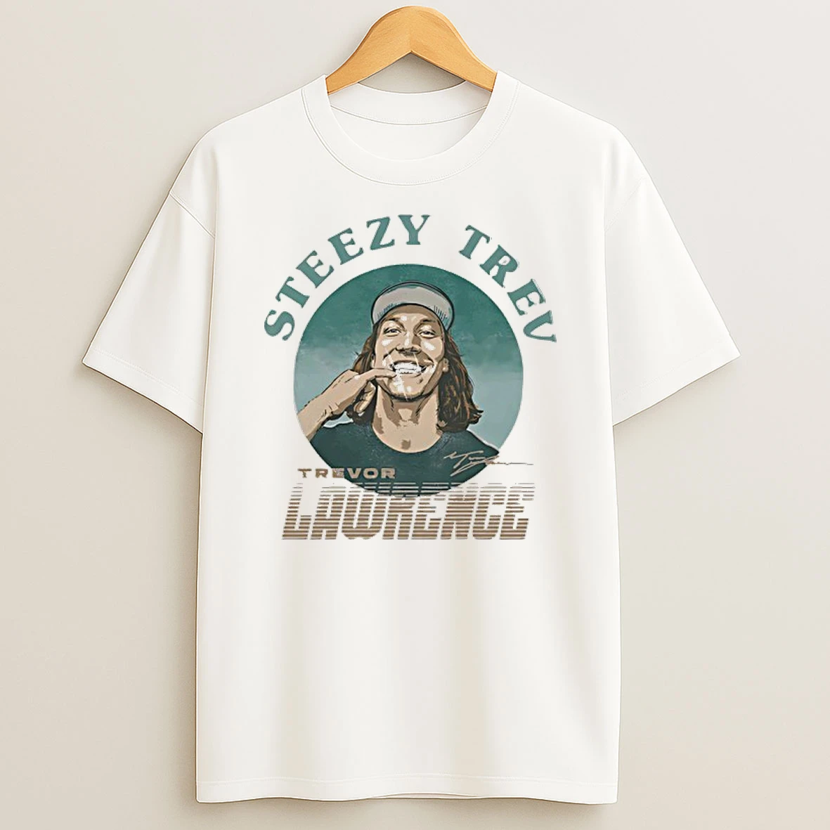 Trevor Lawrence Jacksonville Jaguars Steezy Trev Signature Shirts