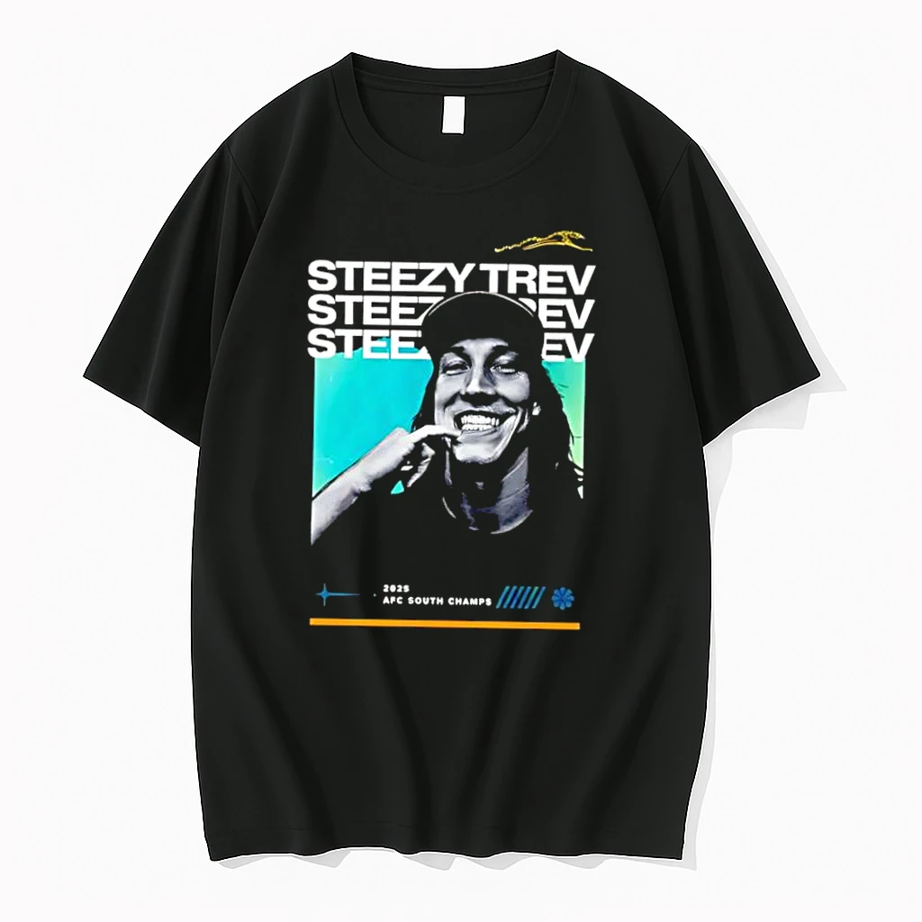 Trevor Lawrence Steezy Trev Jacksonville Jaguars 2025 Afc South Champs Shirts