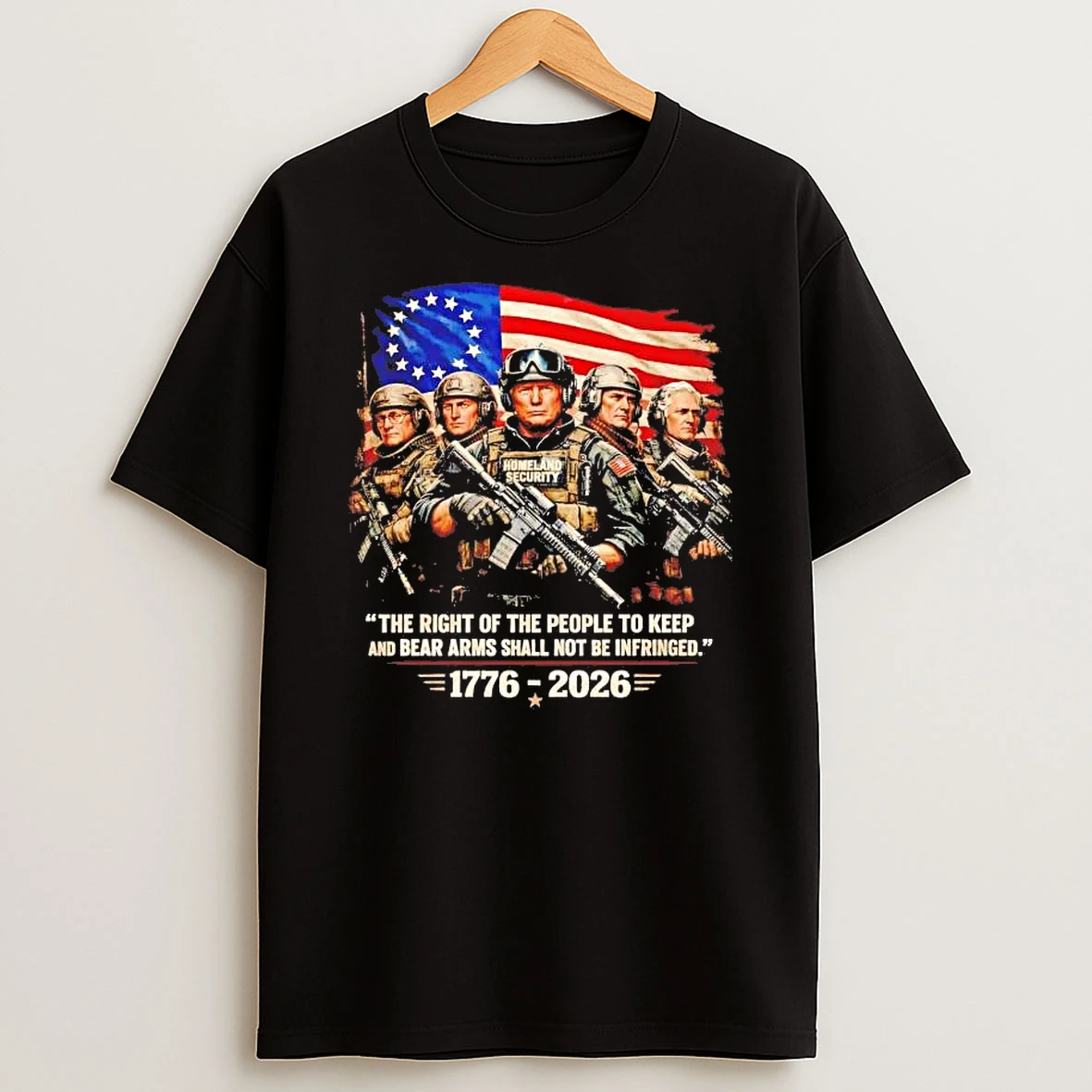 Trump Ice The Right Of The People To Keep And Bear Arms 1776 2026 Shirts