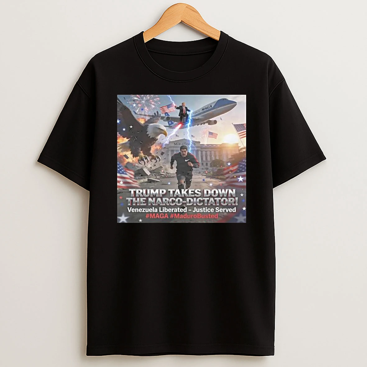 Trump Takes Down The Narco Dictator Maduro Capturado Venezuela Libre Shirts