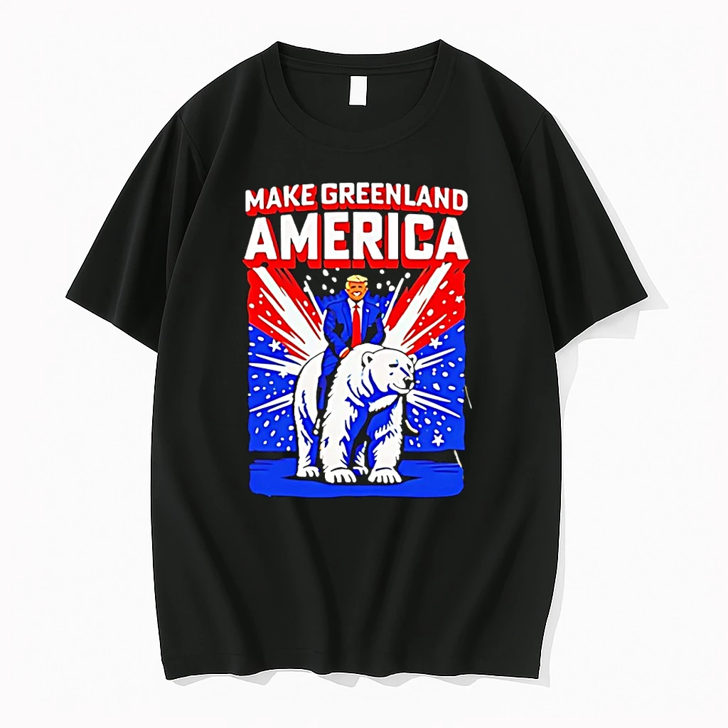 Trump Riding Polar Bear Make Greenland America Shirts