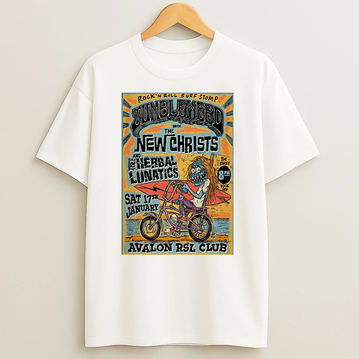 Tumbleweed Avalon Beach Concert Jan 17 2026 Shirts