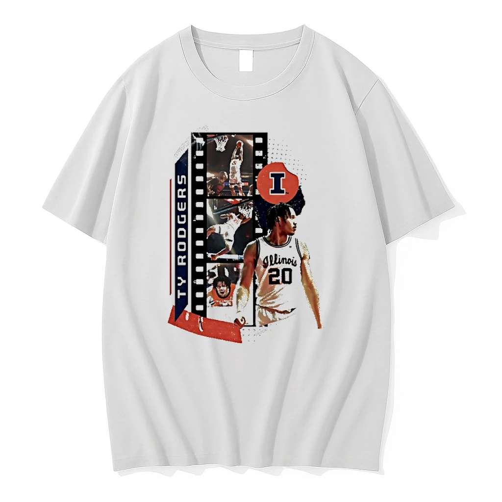 Ty Rodgers Illinois Fighting Illini Basketball Graphic Shirts