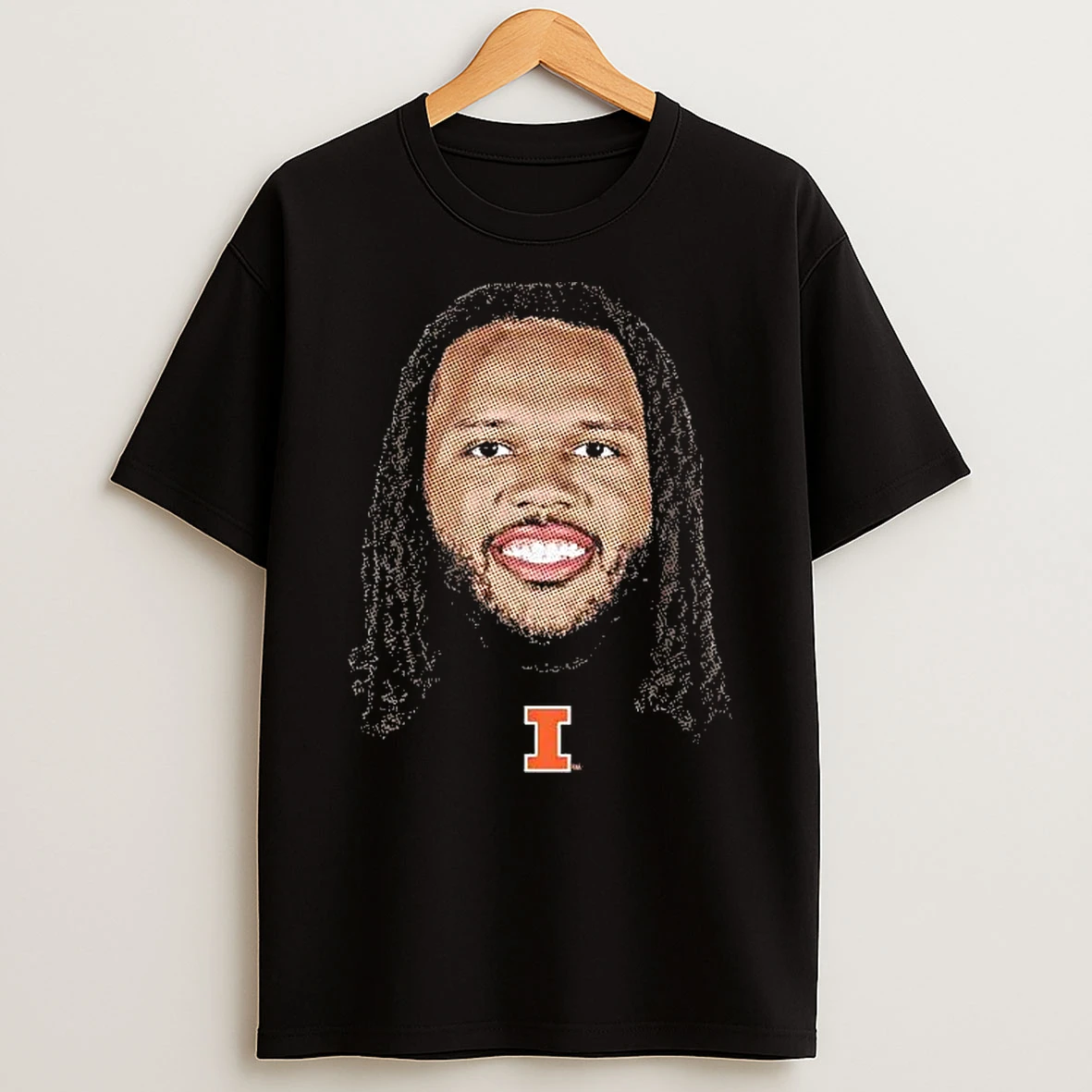 Ty Rodgers Portrait Head Illinois Fighting Illini Shirts