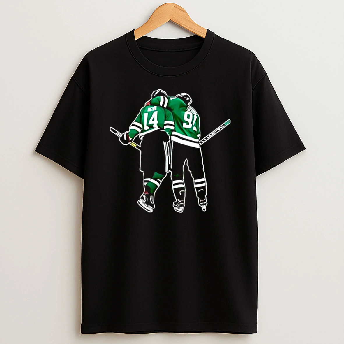Tyler Seguin And Jamie Benn Goal Celebrate Shirts