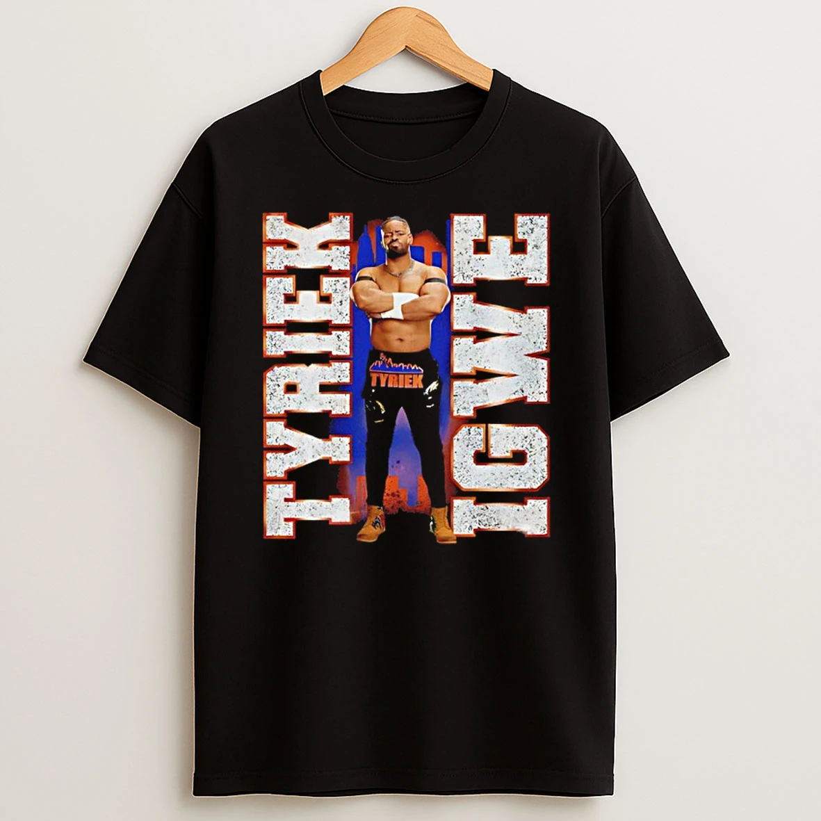 Tyriek Igwe Wwe Vertical Name Graphic Shirts