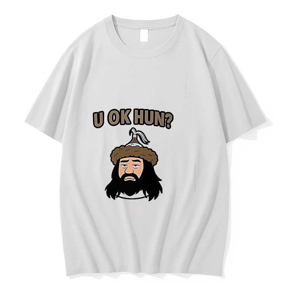 U Ok Hun Attila The Hun Face Cartoon Woman Shirts