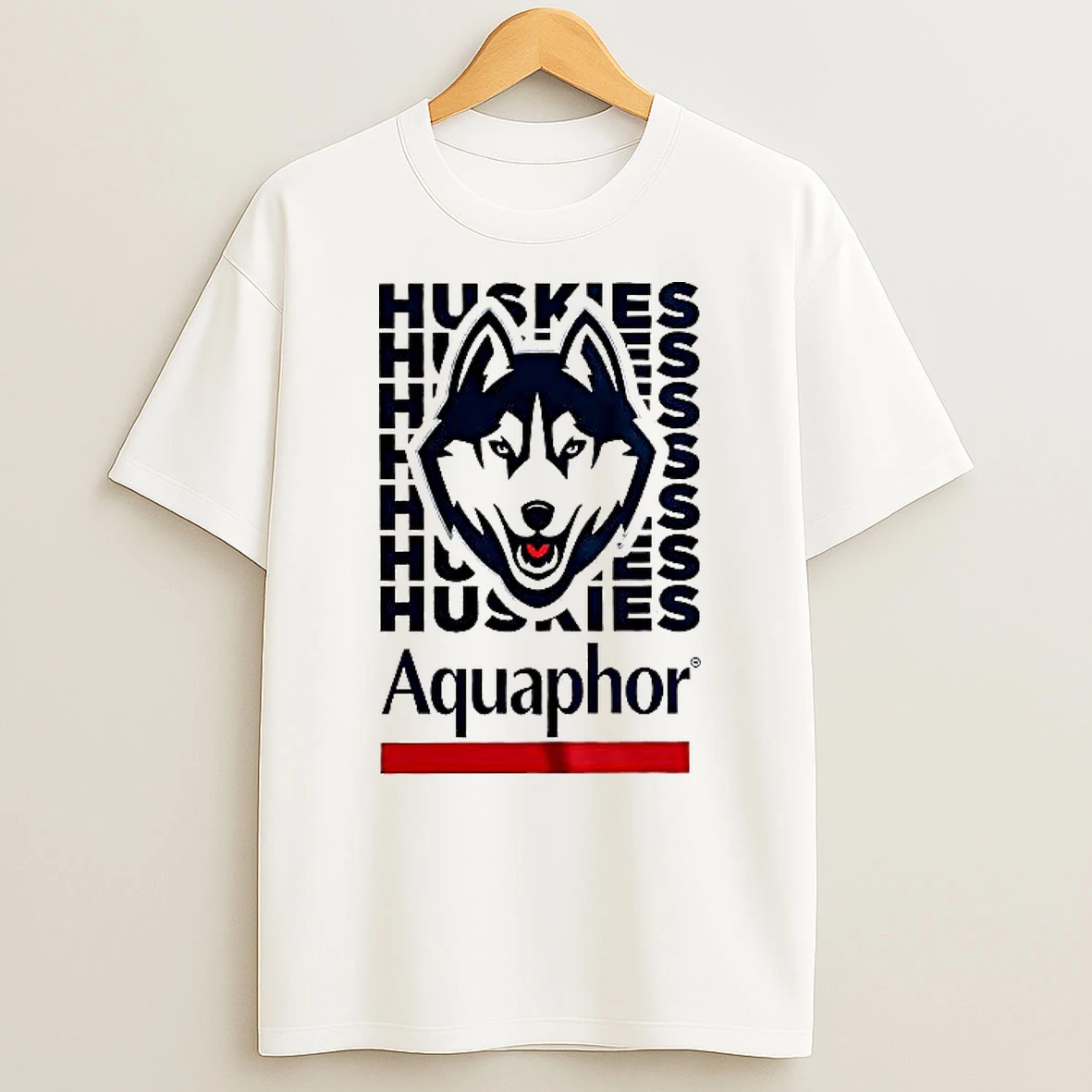 Uconn Huskies Aquaphor Logo Woman Shirts