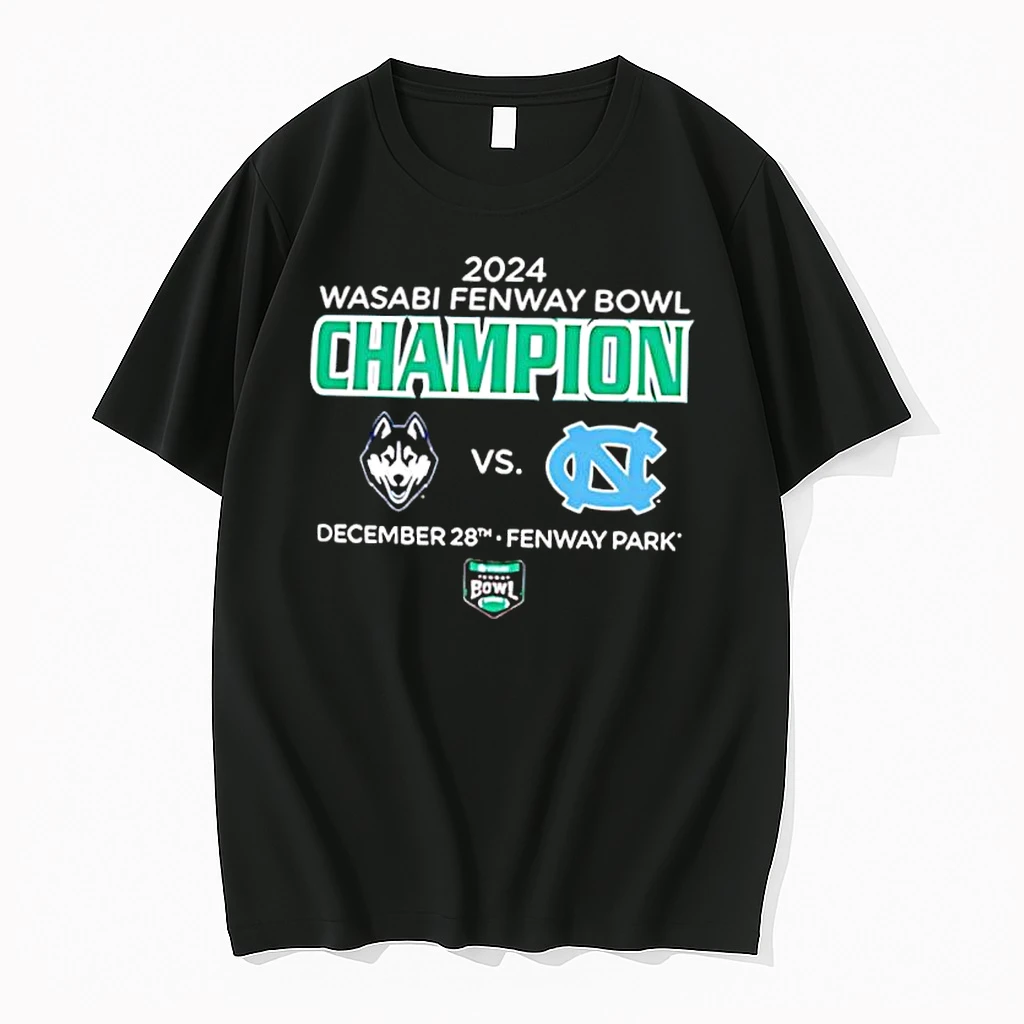Uconn Huskies Football 2024 Fenway Bowl Champion Shirts