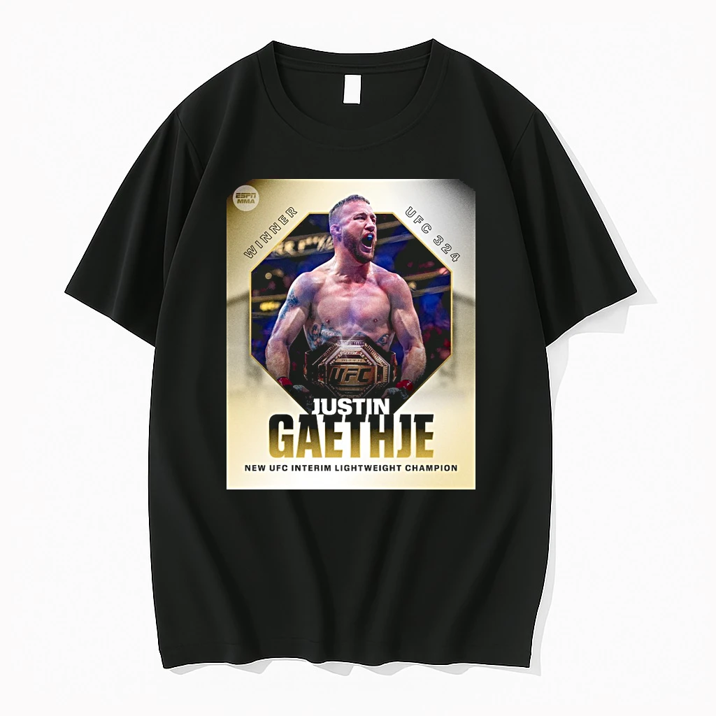 Ufc 324 Winner Justin Gaethje New Ufc Interim Lightweight Champion Shirts