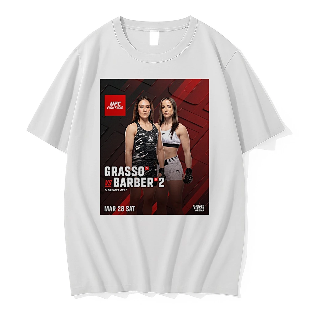 Ufc Fight Night Grasso Vs Barber 2 Flyweight Bout March 28 2026 Shirts