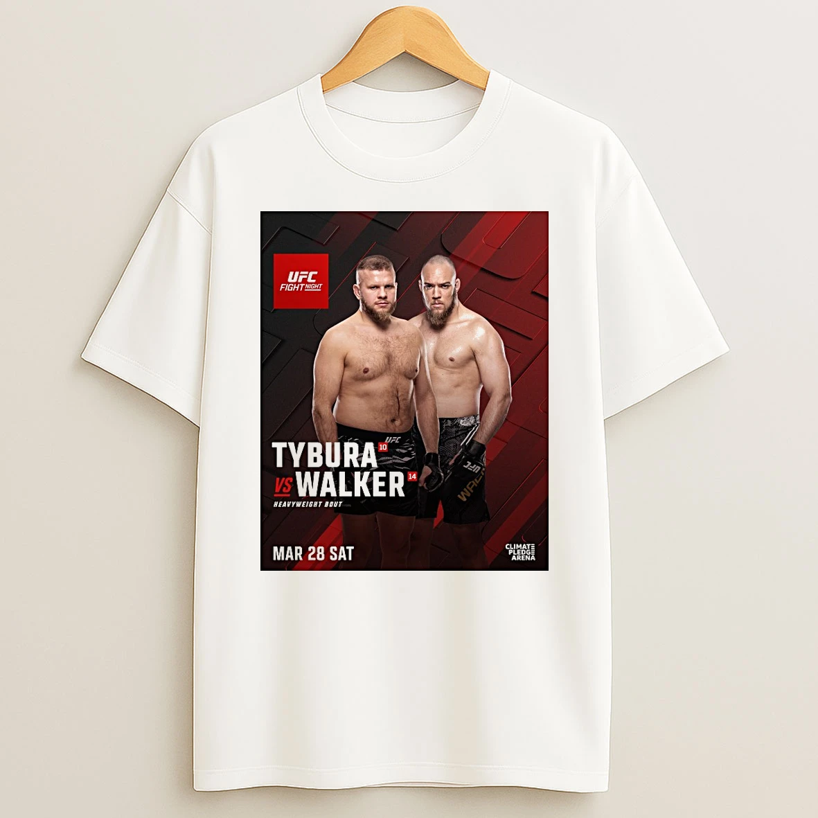 Ufc Fight Night Tybura Vs Walker Heavyweight Bout March 28 2026 Shirts