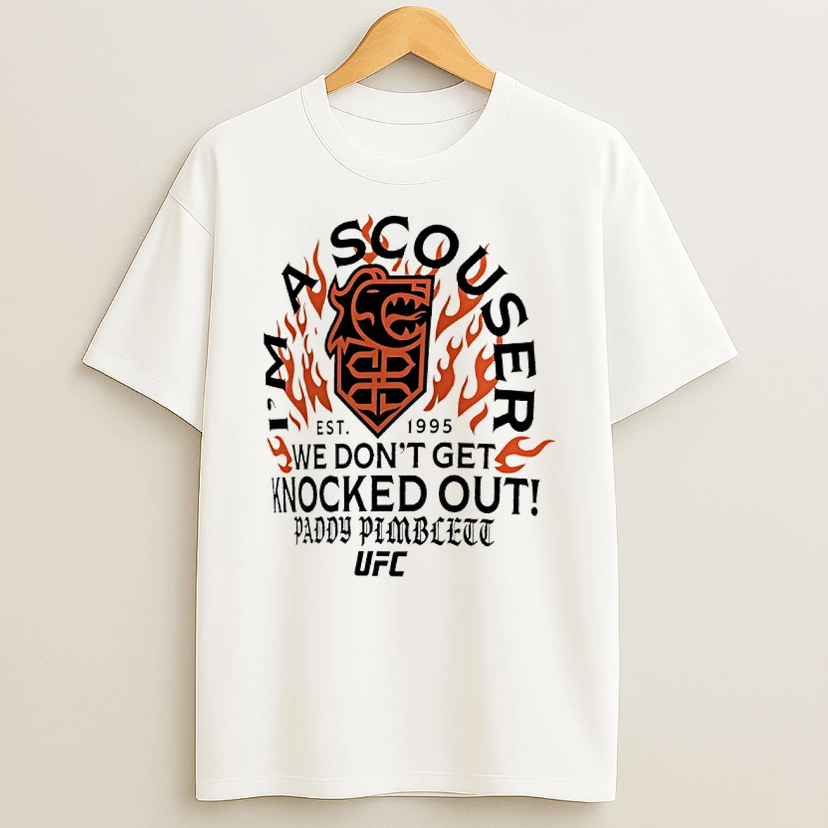 Ufc Paddy Pimblett Im A Scouser We Dont Get Knocked Out Est 1995 Shirts