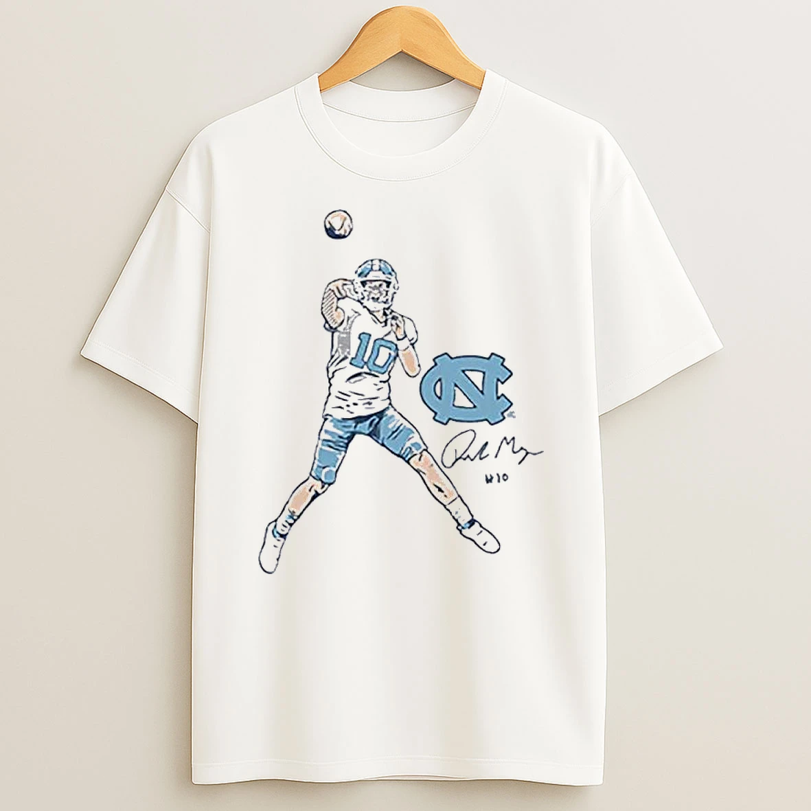 Unc Football Drake Maye Pro Pose Shirts