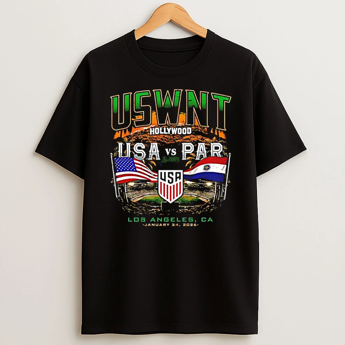 Usa Vs Paraguay 2026 Uswnt Hollywood Los Angeles Ca Shirts