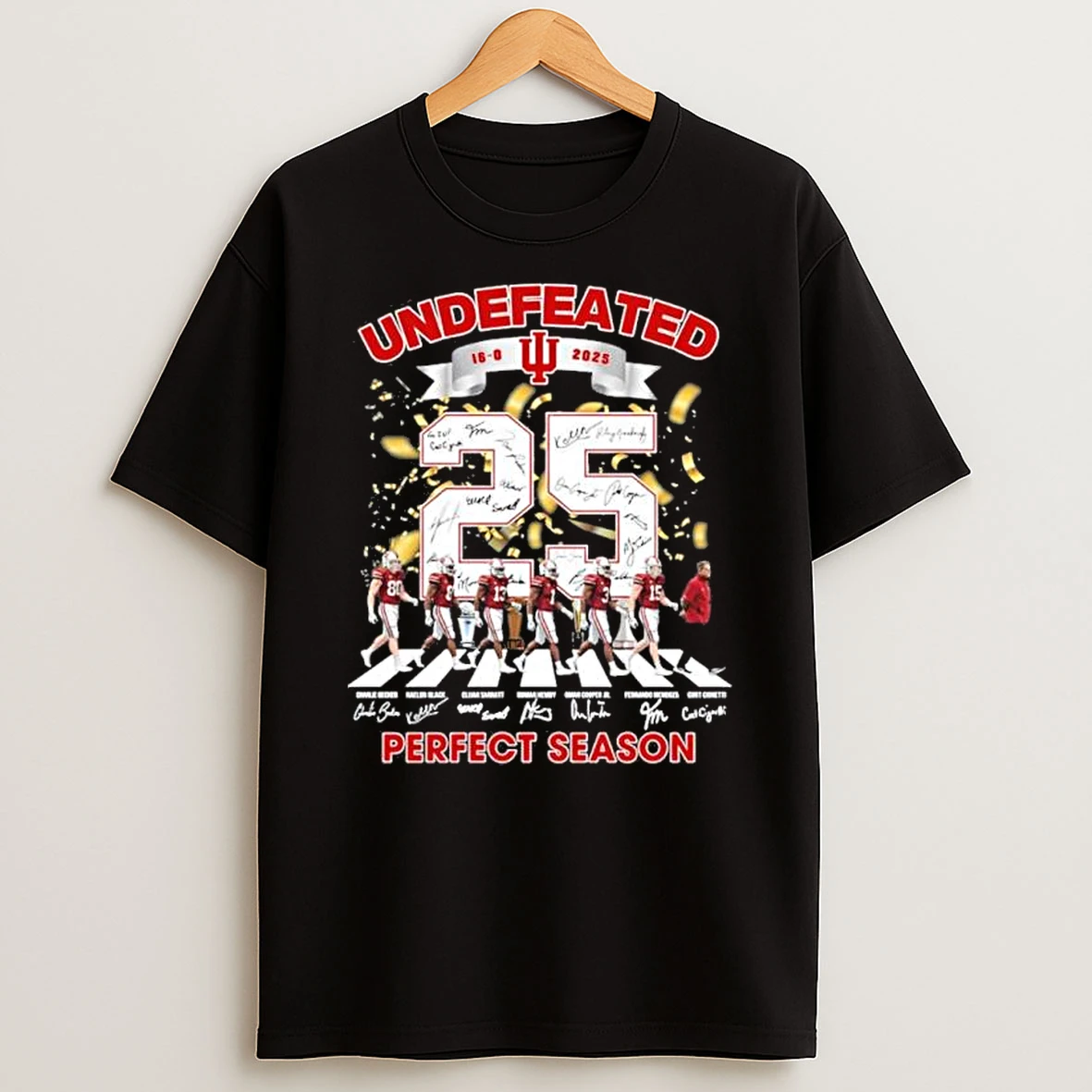 Undefeated 16 0 Iu Hoosiers Abbey Road Perfect Season Shirts