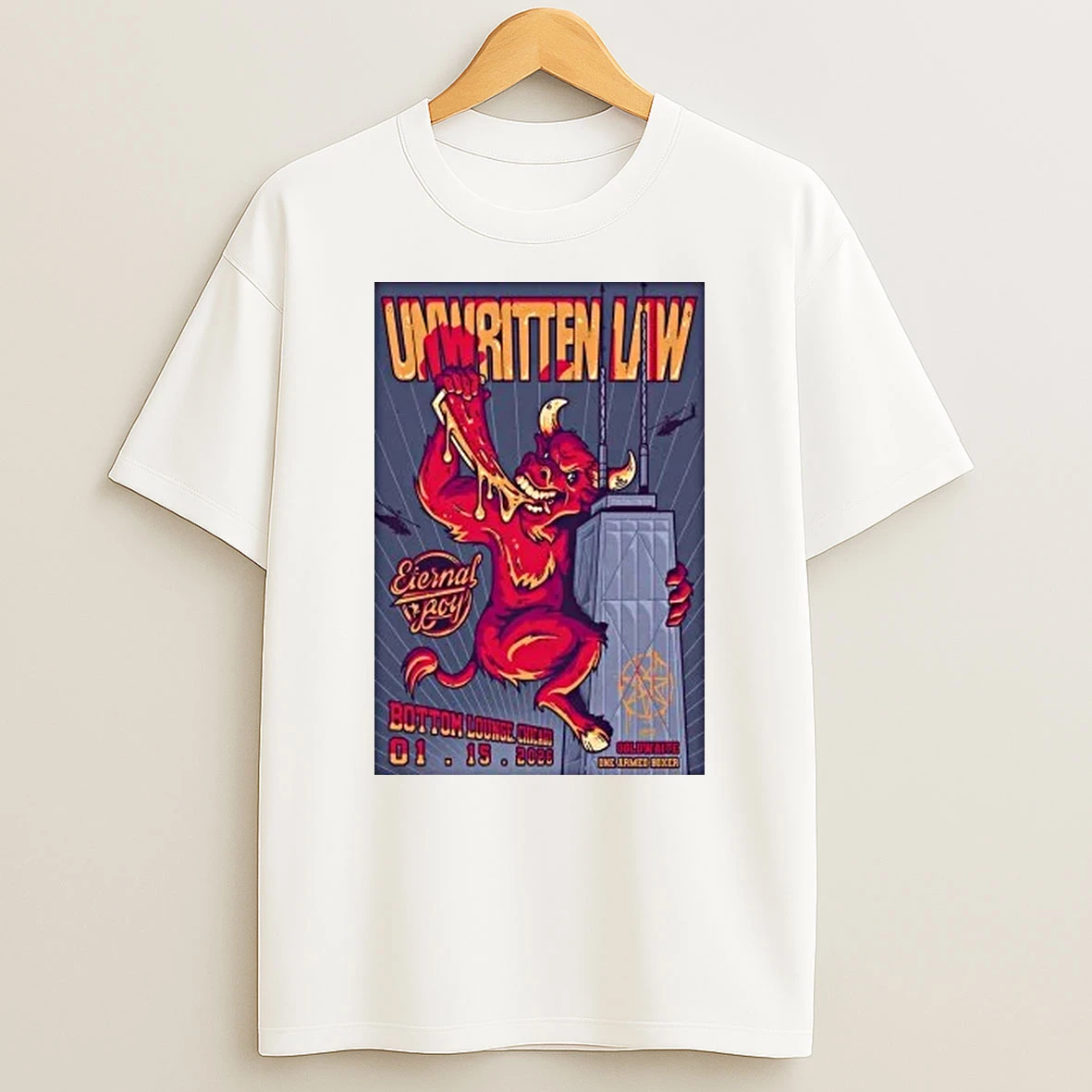 Unwritten Law Chicago Event Jan 15 2026 Shirts