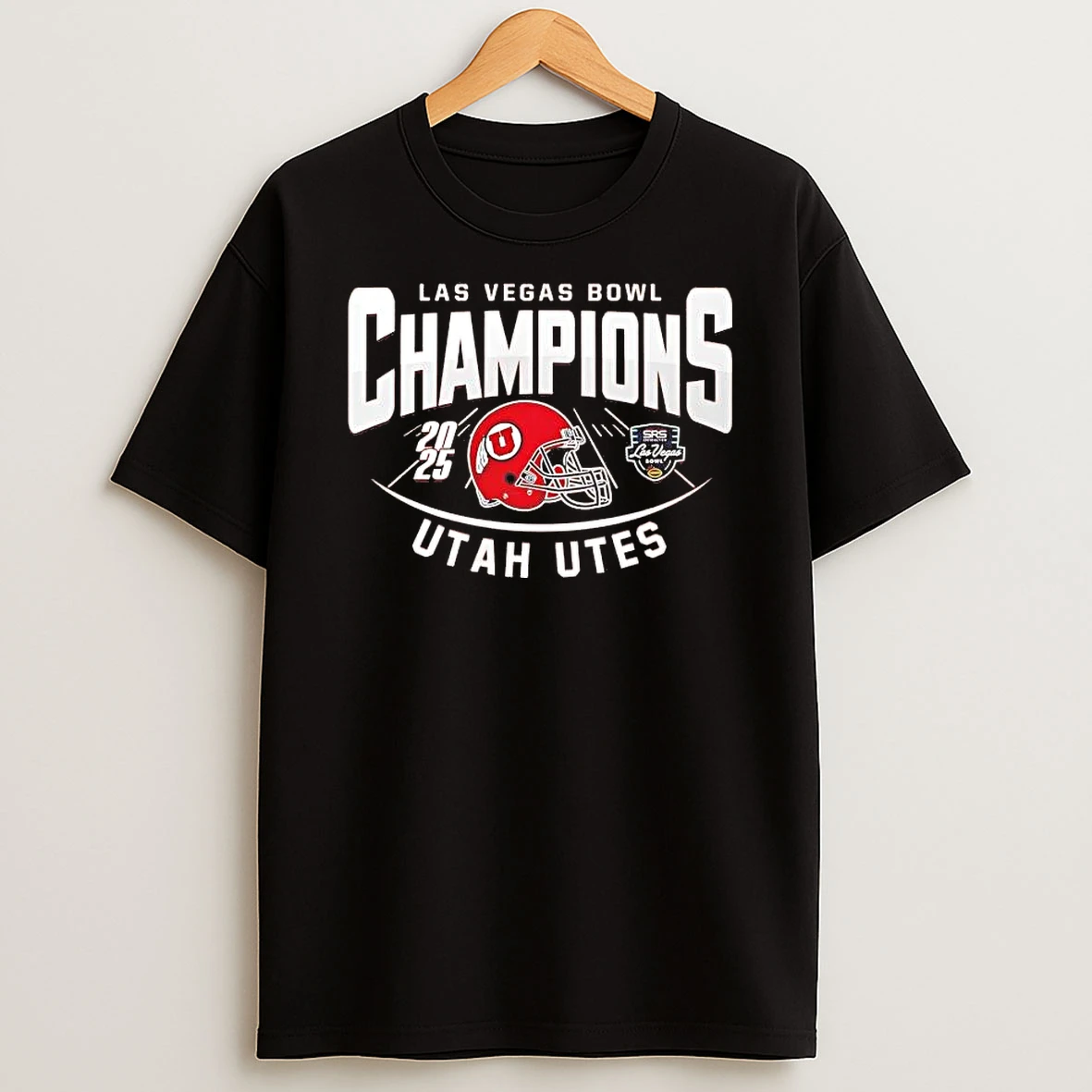 Utah Utes 2025 Las Vegas Bowl Champions Football Field Shirts