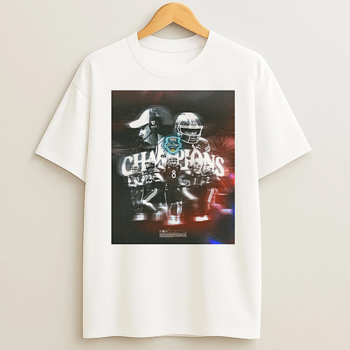 Utah Utes 2025 Srs Distribution Las Vegas Bowl Champions Crowned In Vegas Shirts