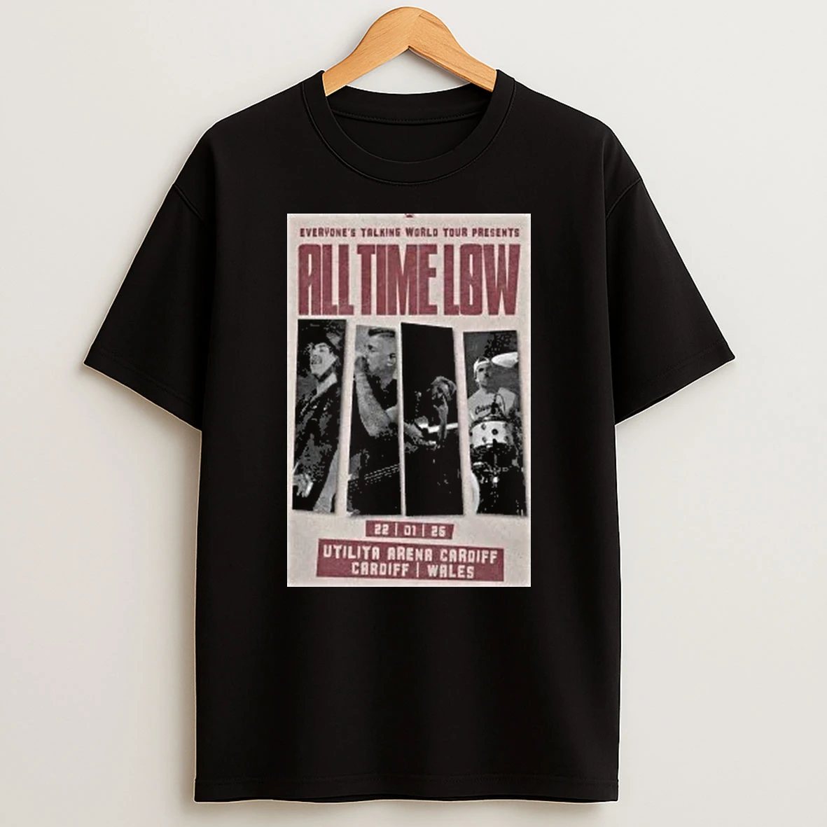 Utilita Arena Cardiff All Time Low Jan 22 2026 Shirts