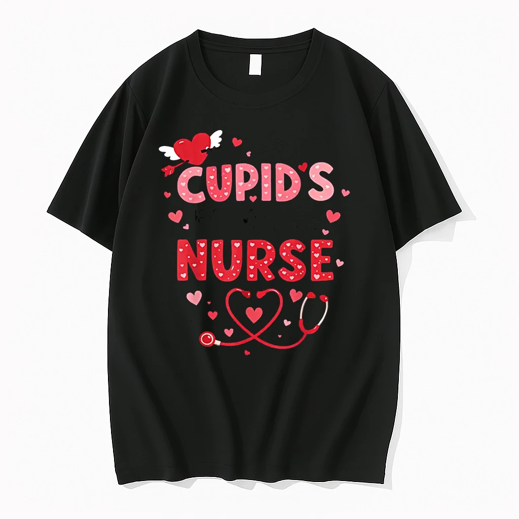 Valentine Cupids Favorite Nurse Er Heart Girl Women Shirts