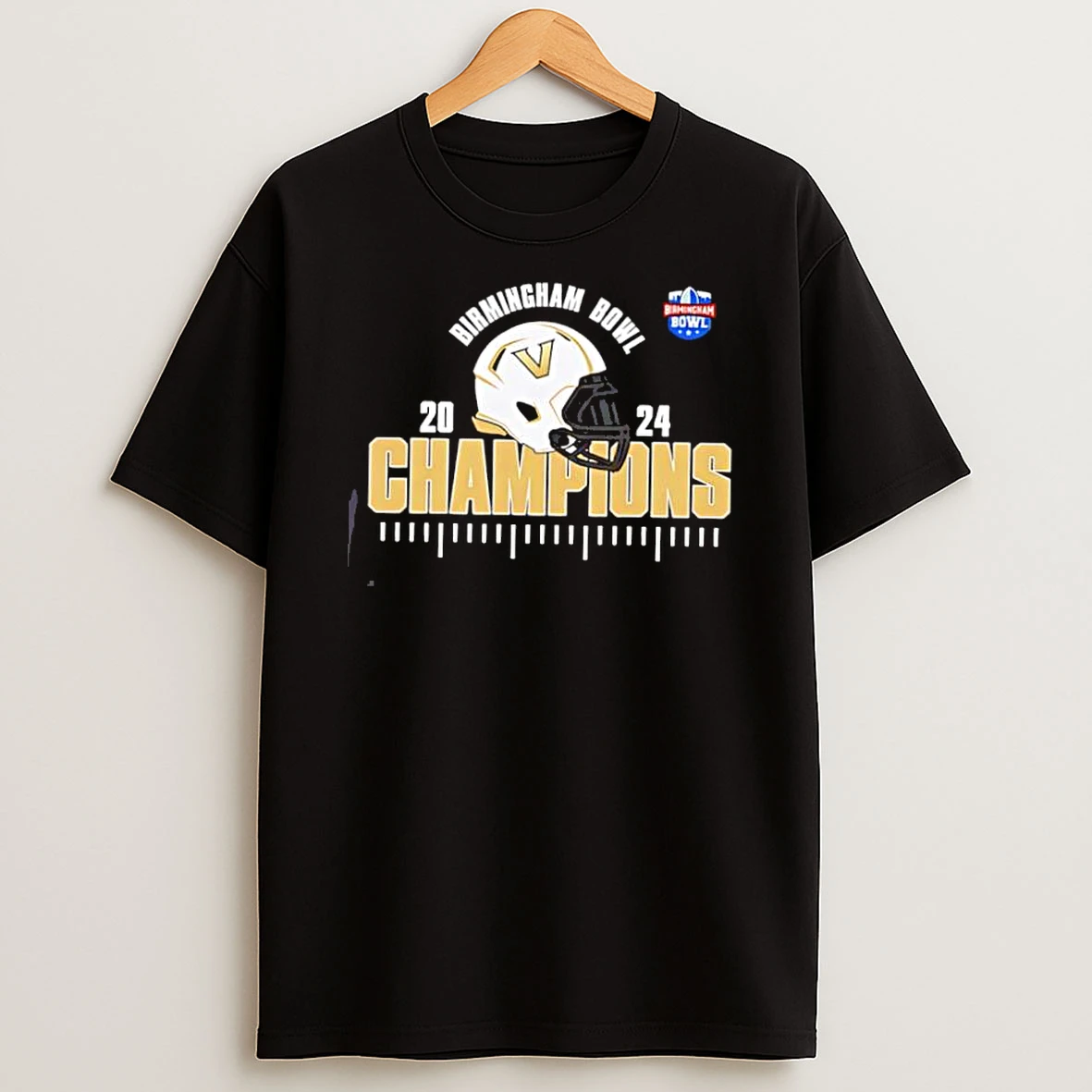 Vanderbilt Commodores Is The 2024 Birmingham Bowl Champions Helmet Ncaa Football Season 2024 2025 Shirts