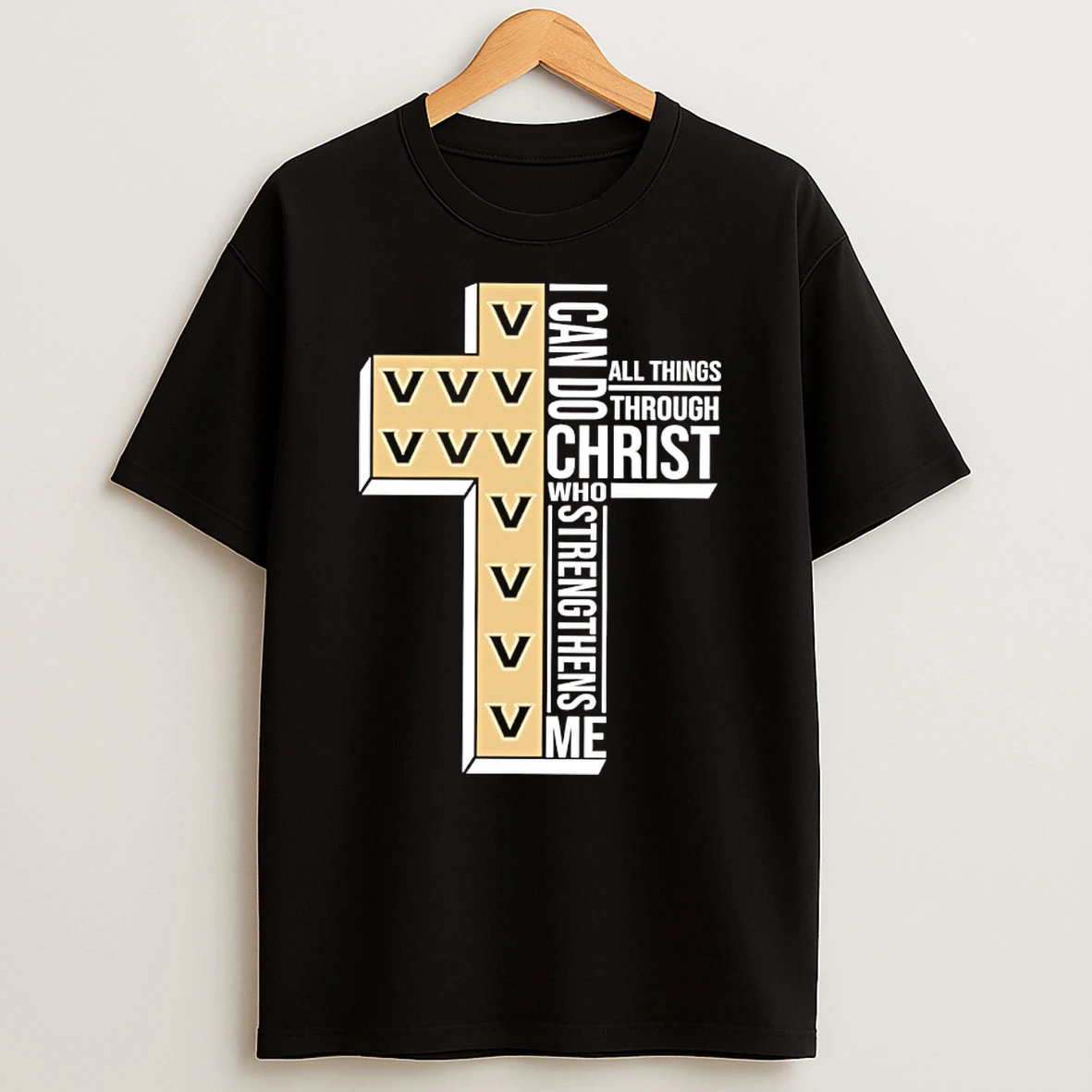 Vanderbilt Commodores Womens Basketball I Can All Things Do Through Christ Who Strengthens Me Shirts