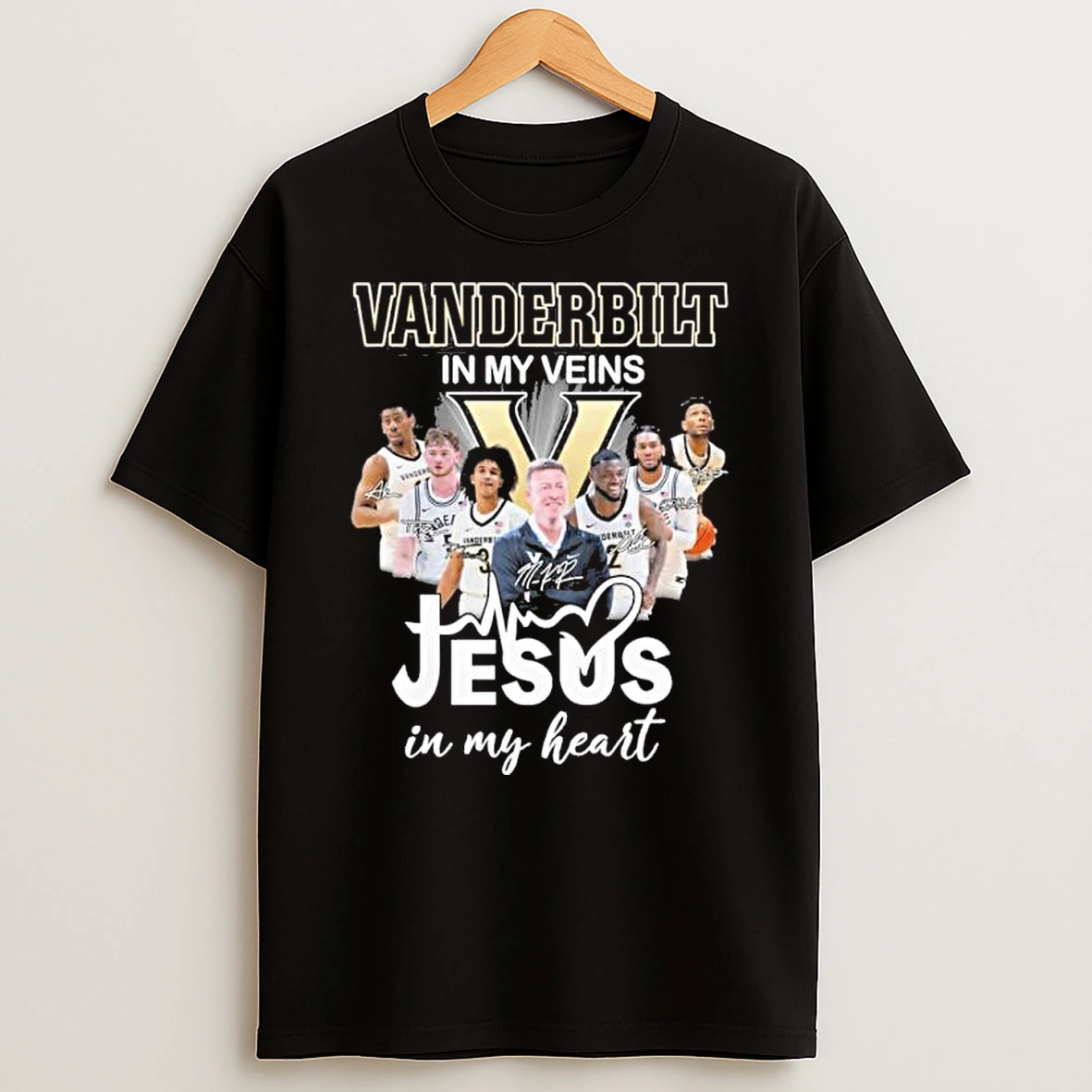 Vanderbilt Mens Basketball In My Veins Jesus In My Heart Shirts