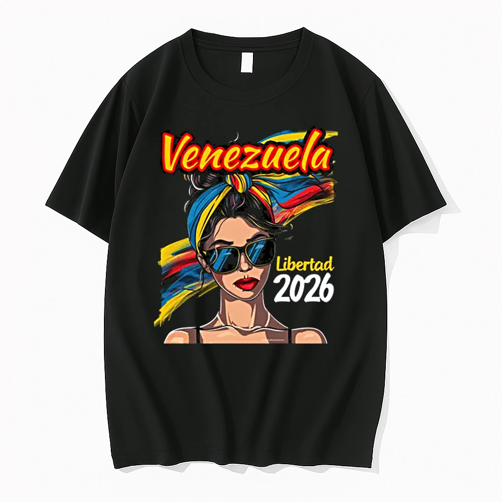 Venezuela Libertad 2026 Woman Venezuelan Flag Womens Freedom Shirts