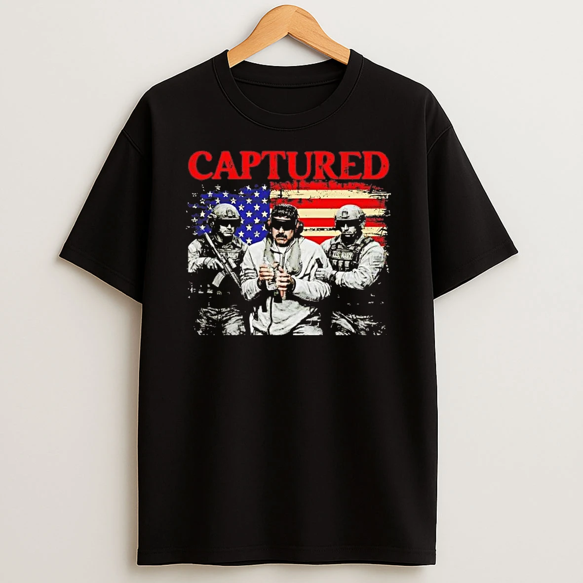 Venezuela Libre Captured Maduro American Flag Shirts