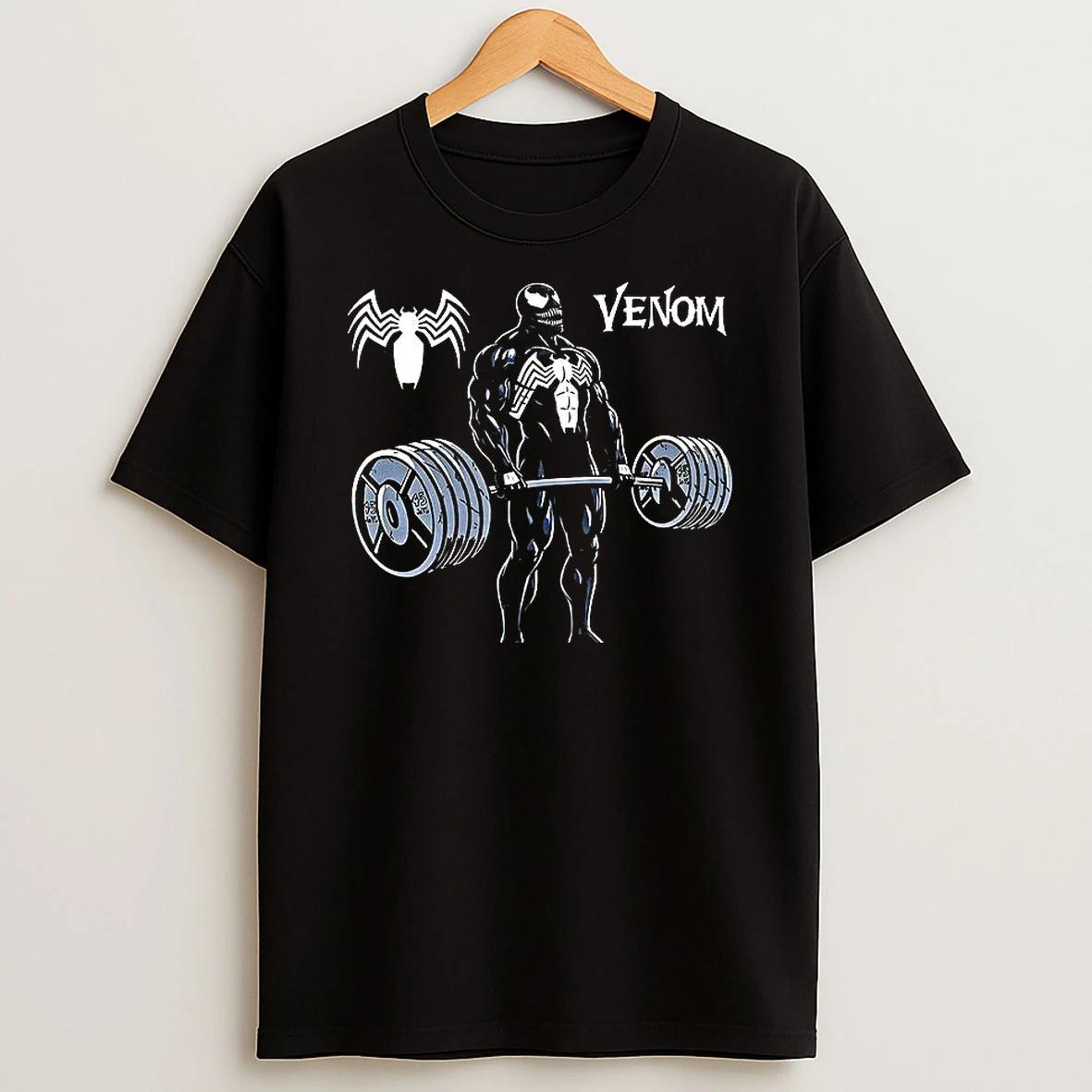 Venom Witch Lifting Weights Gym Workout Woman Shirts