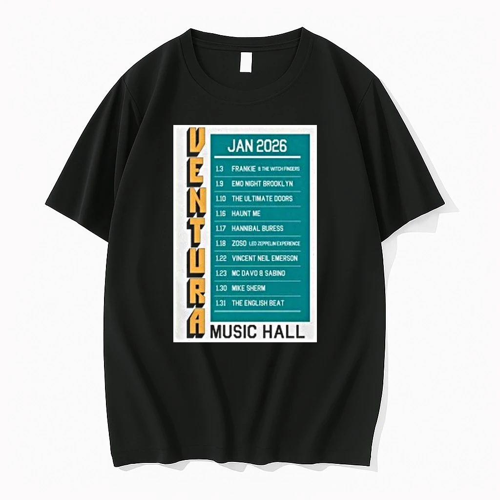 Ventura Music Hall Tour January 2026 Shirts