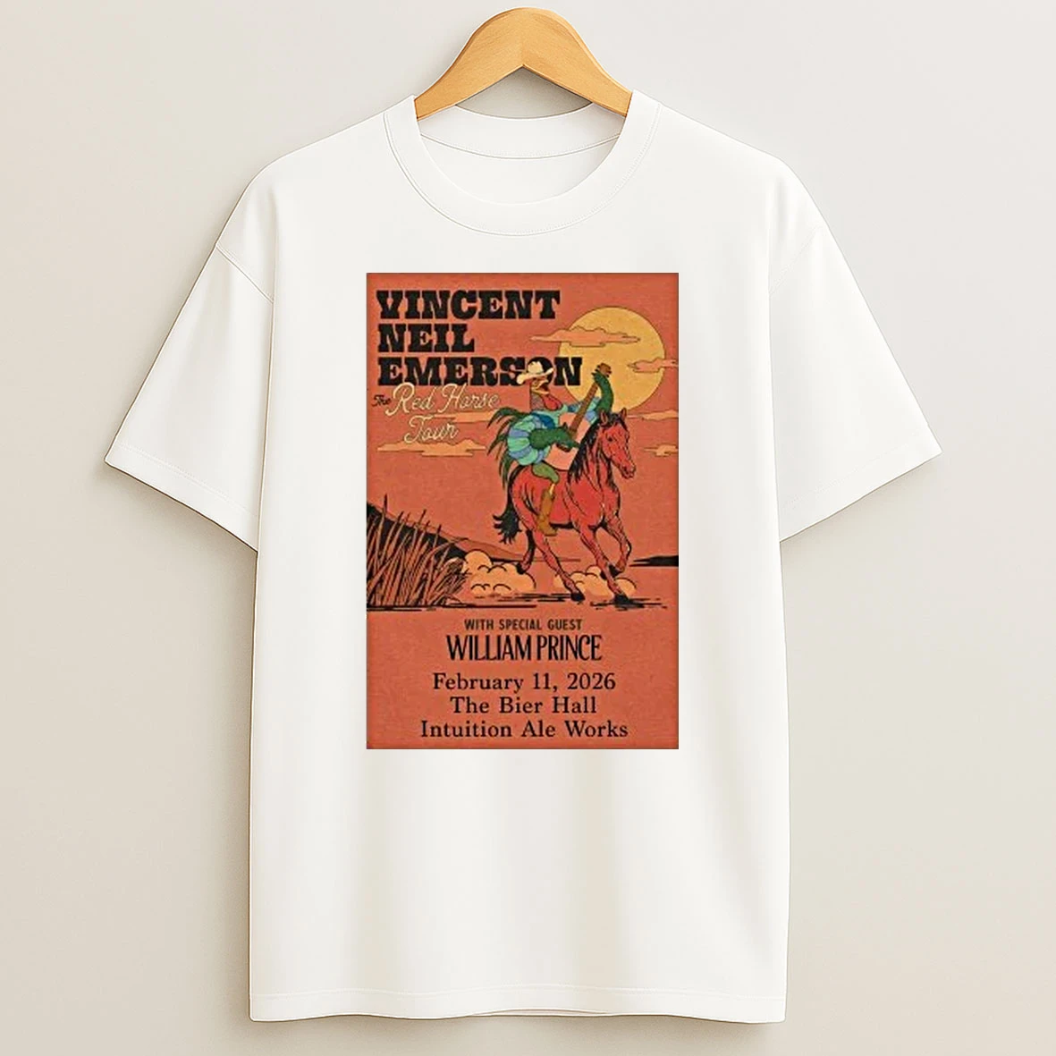 Vincent Neil Emersonwith William Prince At Bier Hall Feb 11 2026 Shirts