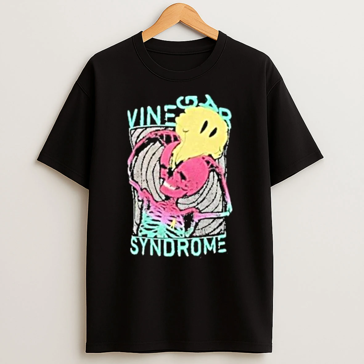 Vinegar Syndrome Helium Lobotomy Skeleton Smiley Shirts