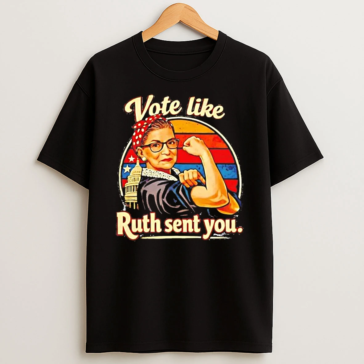 Vote Like Ruth Bader Ginsburg Sent You Feminist Vintage Shirts