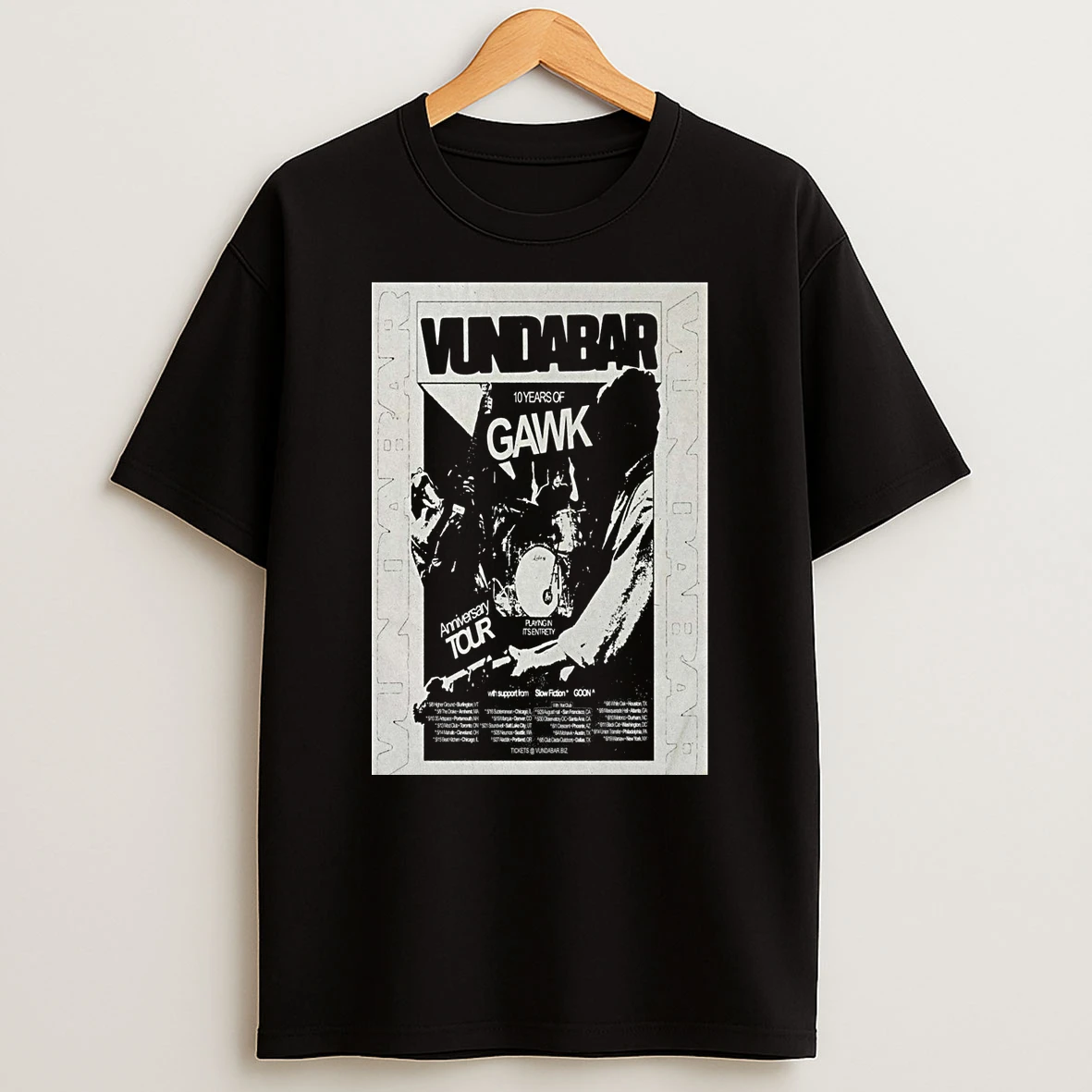 Vundabar 10 Years Of Gawk North America 2026 Shows Shirts