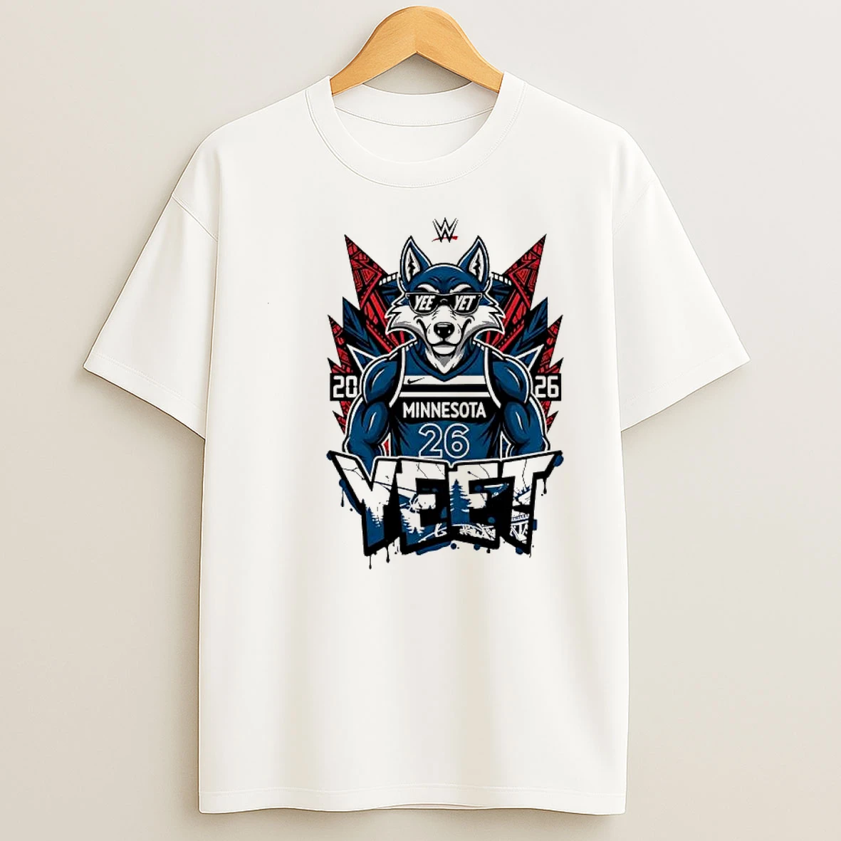 Wwe Jey Uso Yeet X Minnesota Timberwolves 2026 Shirts