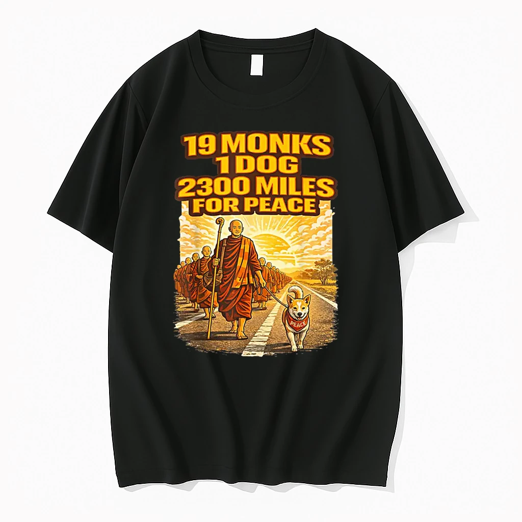 Walk For Peace Buddhist Monks Inspirational Journey Shirts