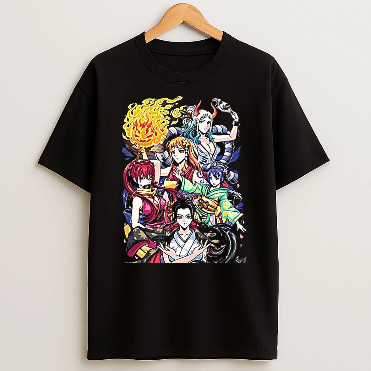 Wano Country Arc One Piece Anime Female Character Crimson Voyage Woman Shirts