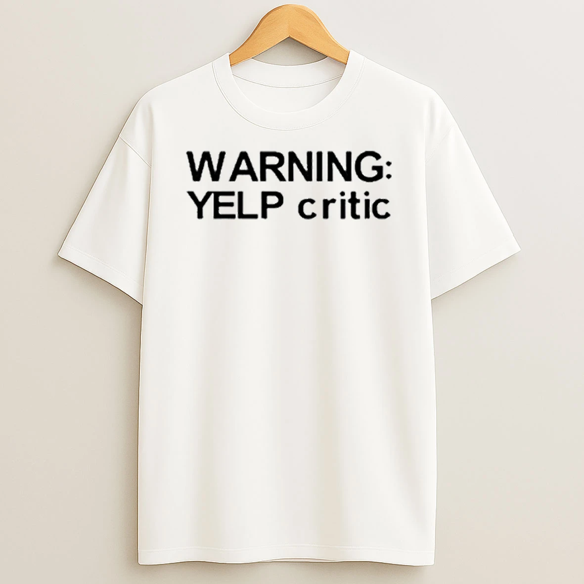Warning Yelp Critic Tour 2026 Shirts