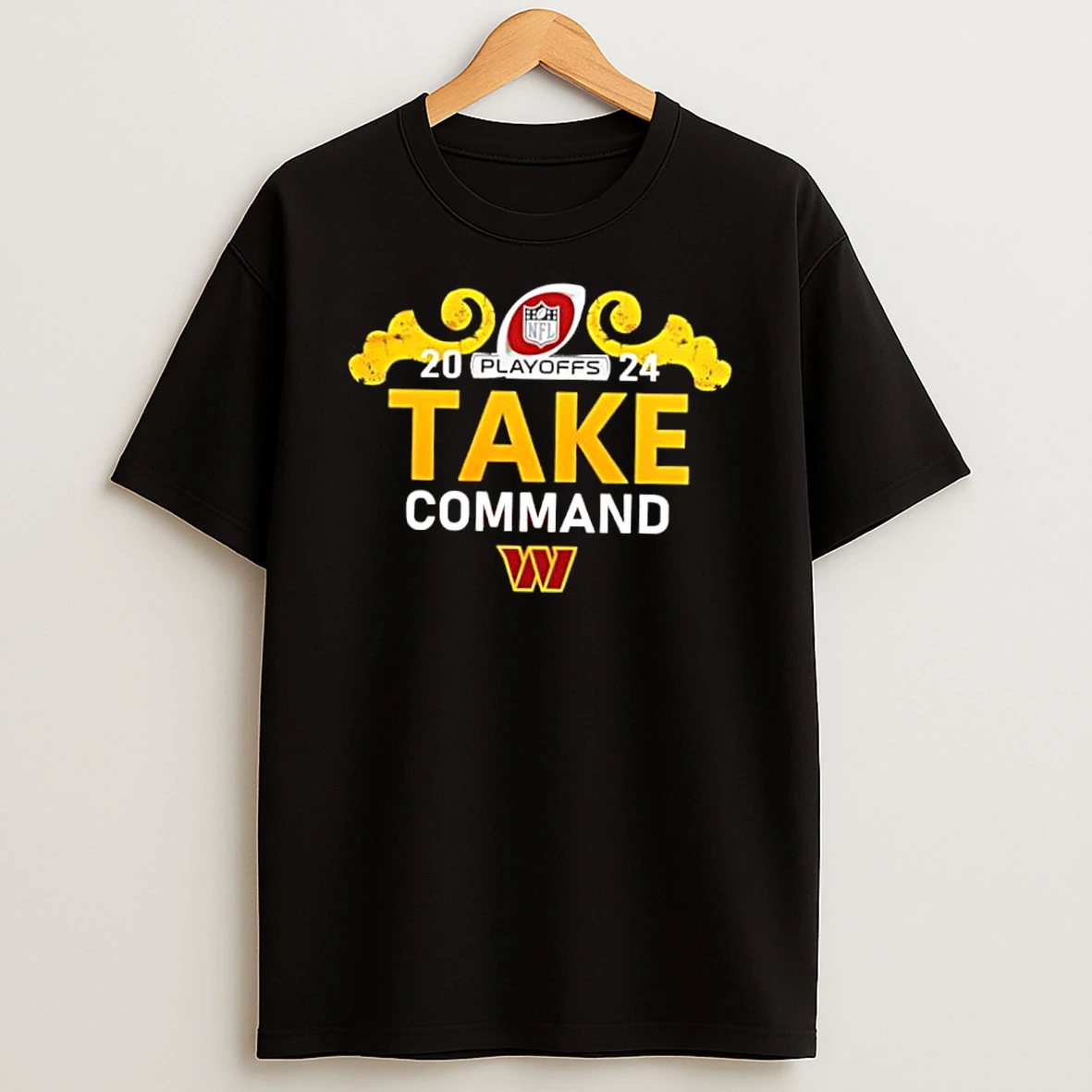 Washington Commanders Clinched Play Offs Take Command Logo Shirts