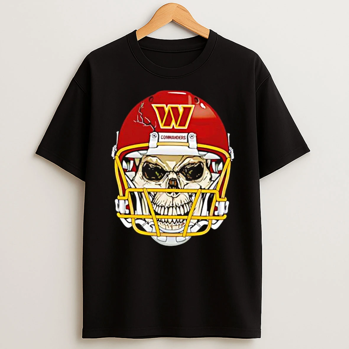 Washington Commanders Skull Helmet Shirts