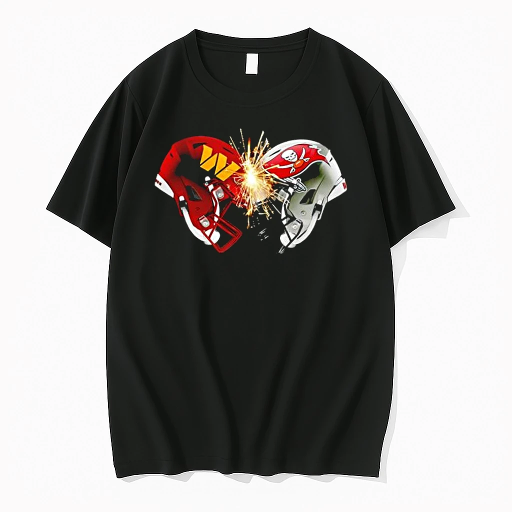 Washington Commanders And Tampa Bay Buccaneers Helmet Shirts